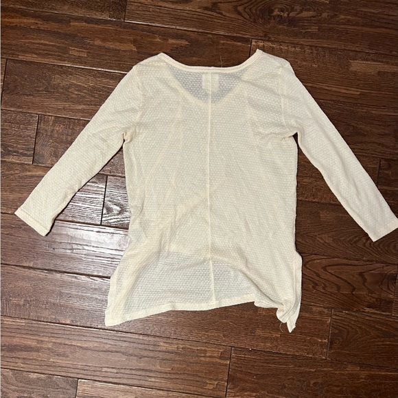 Cream Sweater - 3/4 Length Sleeves - Picture 2 of 3
